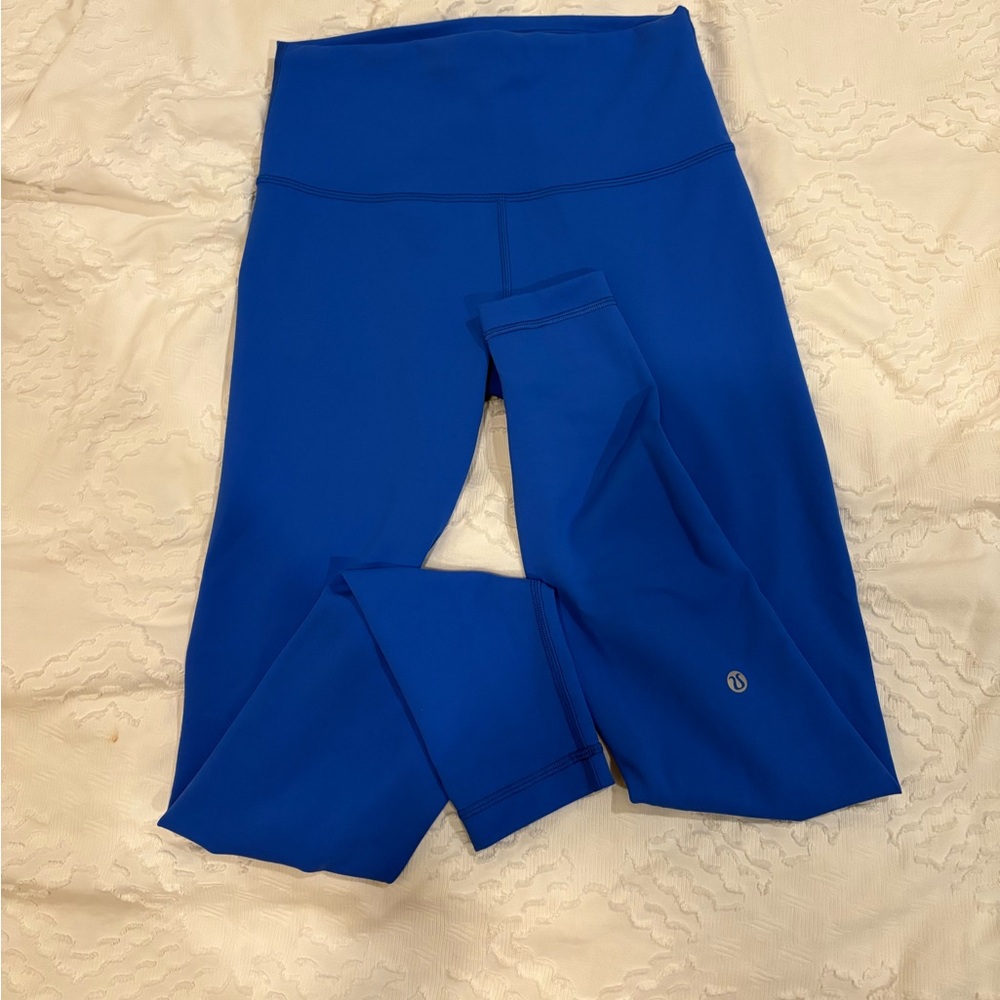 Lululemon Wunder Train High Rise 28 inch legging in Cobalt Blue